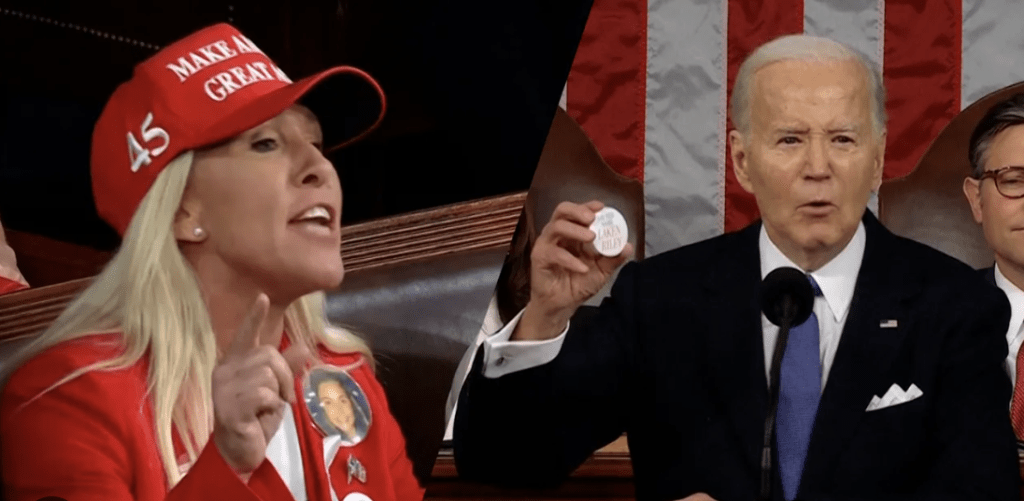 Le président Joe Biden et Laken Riley