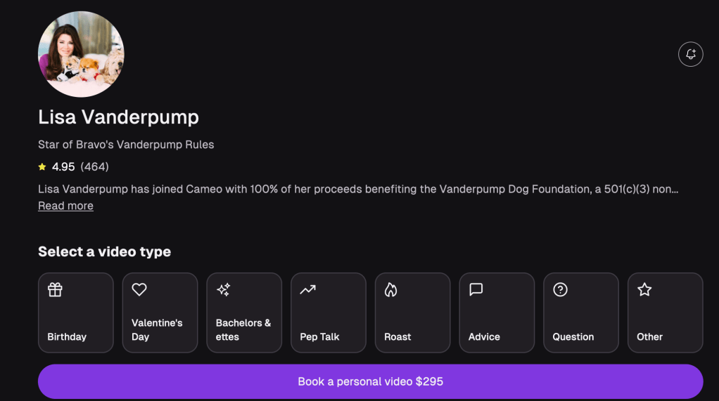 Camée Lisa Vanderpump