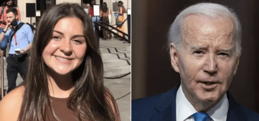 Le président Joe Biden et Laken Riley
