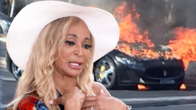 La Maserati de Karen Huger engloutie dans les flammes après un accident en état d'ébriété, la star du « RHOP » sauvée par les pompiers !