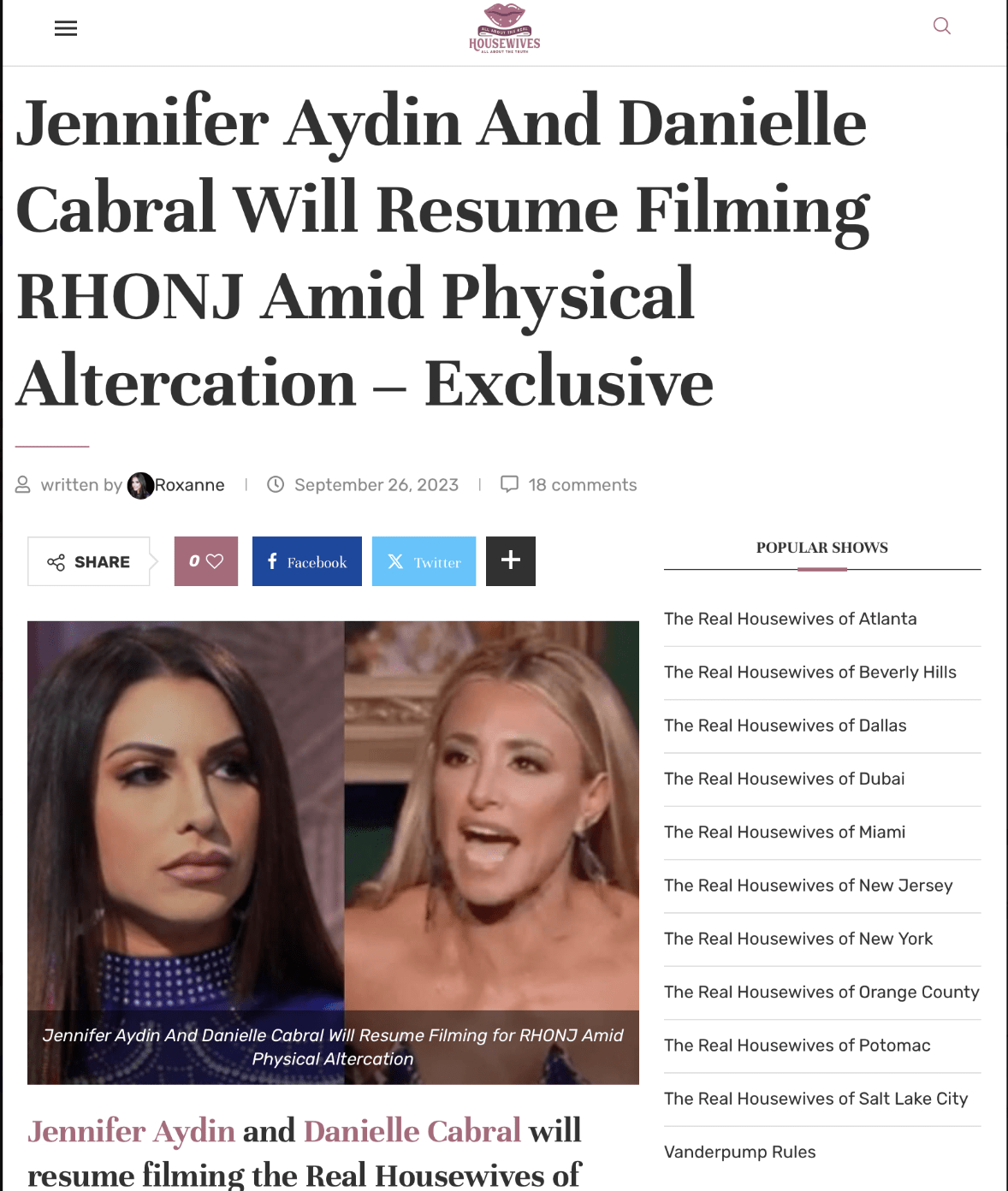 Jennifer Aydin et Teresa Giudice