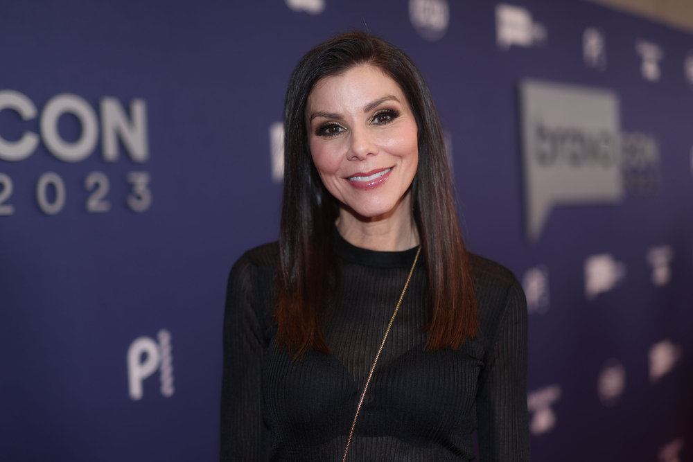 La star de RHOC, Heather Dubrow, à BravoCon.