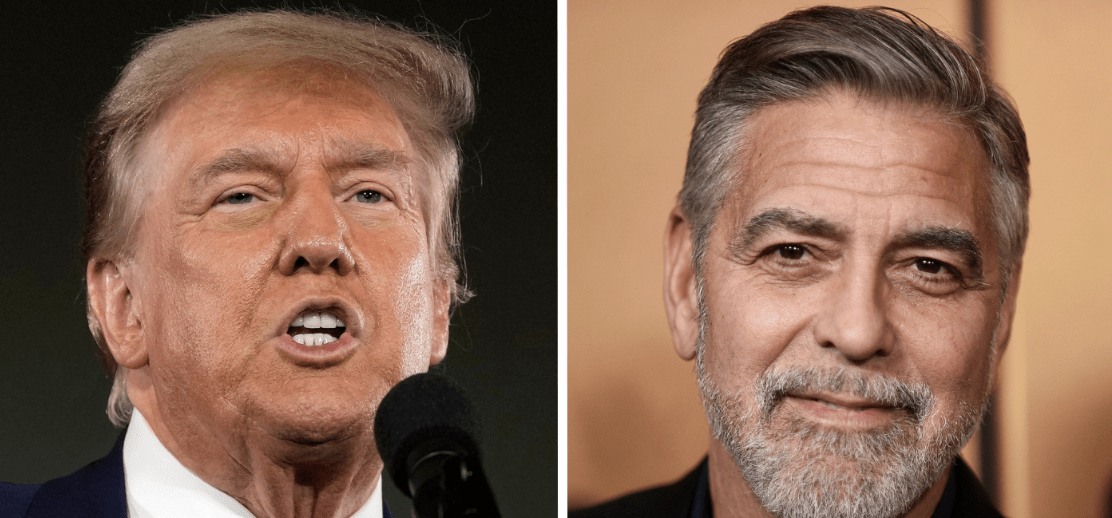 George Clooney et le président Donald Trump