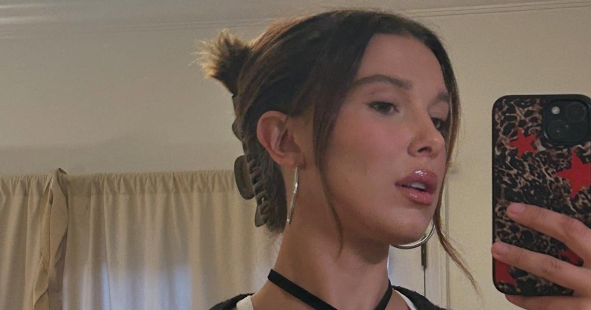 Millie Bobby Brown laisse peu à l'imagination dans un pyjama racé