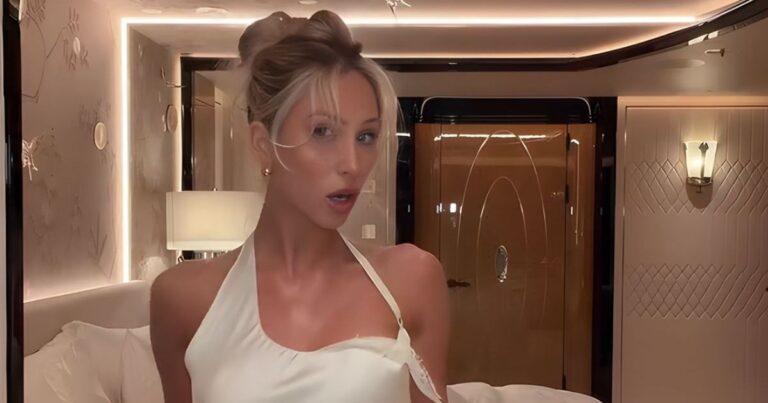 Alix Earle danse dans une robe nuisette audacieuse : « Tellement chaude »
