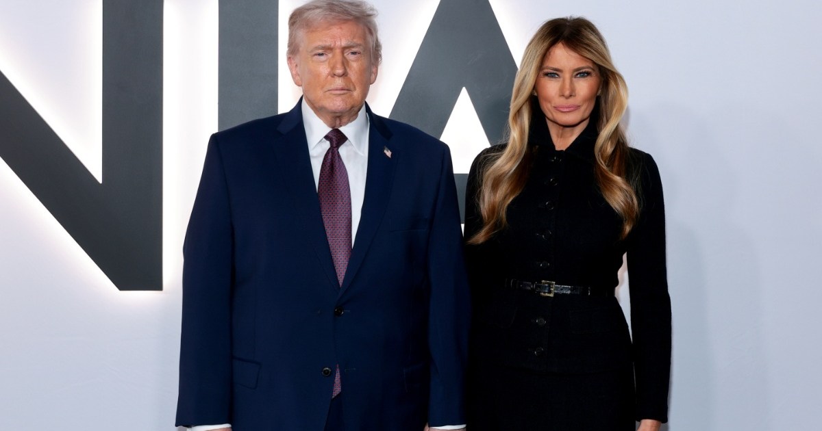 Donald Trump assiste à la première du documentaire Melania avec sa femme