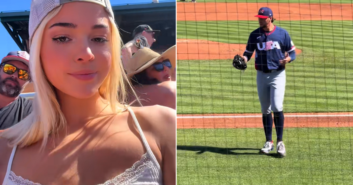 Livvy Dunne se glisse dans un haut caraco en dentelle pour regarder l'équipe de représentation de Paul Skenes aux États-Unis