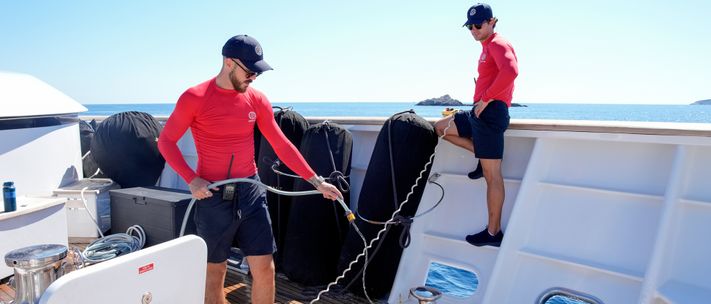 Nathan Gallagher et Joe Bradley sur la saison 11 de Under Deck Mediterranean